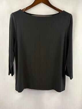 Women’s Ann Taylor Factory Large Black 3/4 Sleeve Blouse